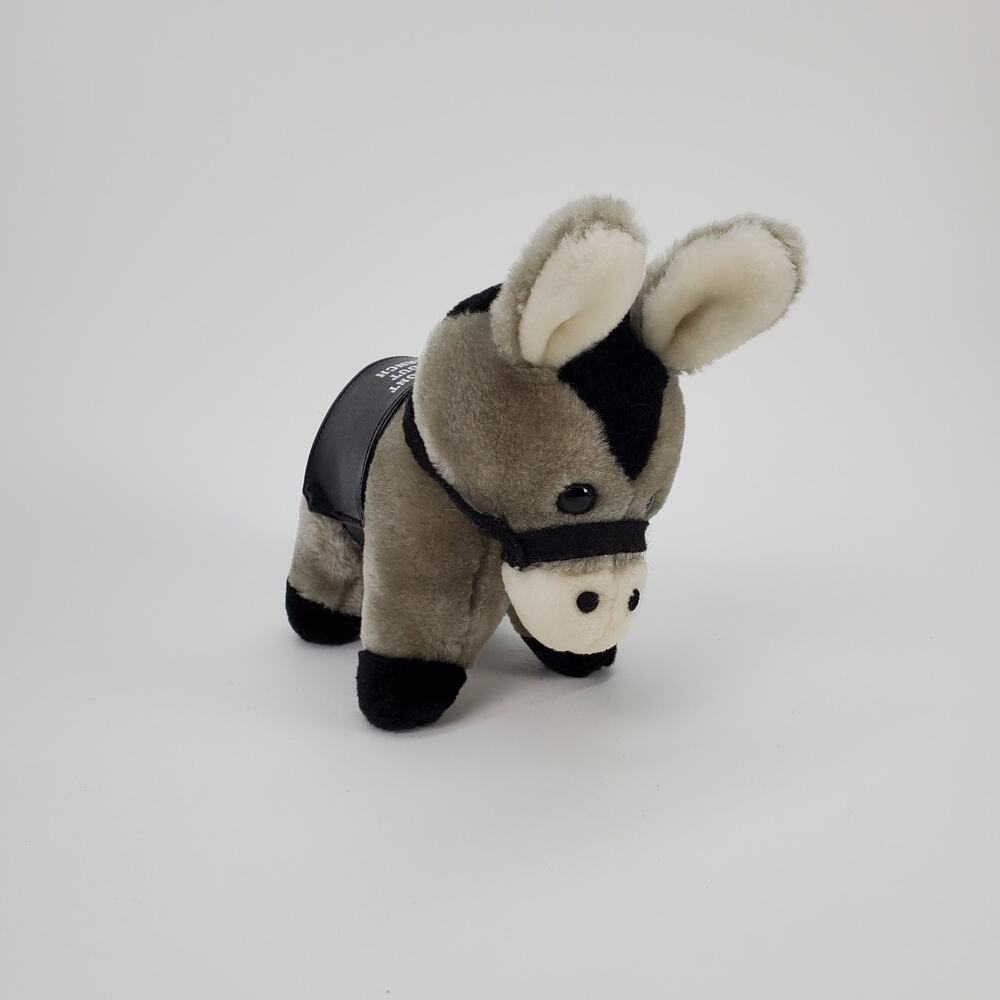 Philmont Scout Ranch Donkey Burro Plush Stuffed Animal Souvenir Grey Black 7 in